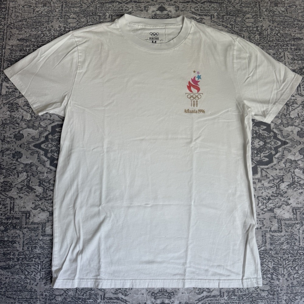 1996 Atlanta Olympic Games Shirt Men Medium Centennial Heritage